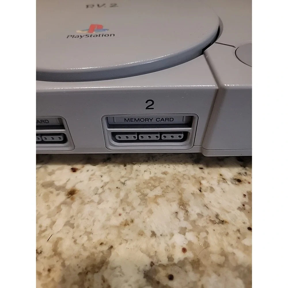 Sony PlayStation 1 PS1 Game Console Bundle Tested & Working with/ 2 Controllers